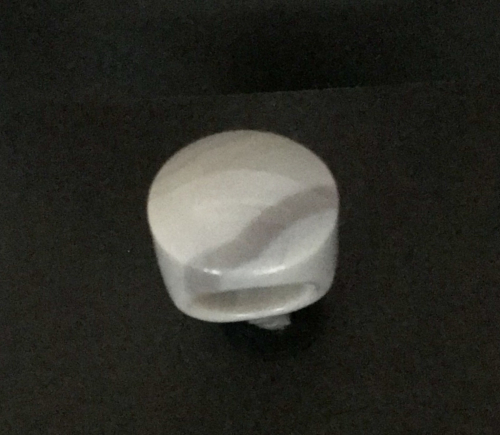 Streifen Achat-Ring grau